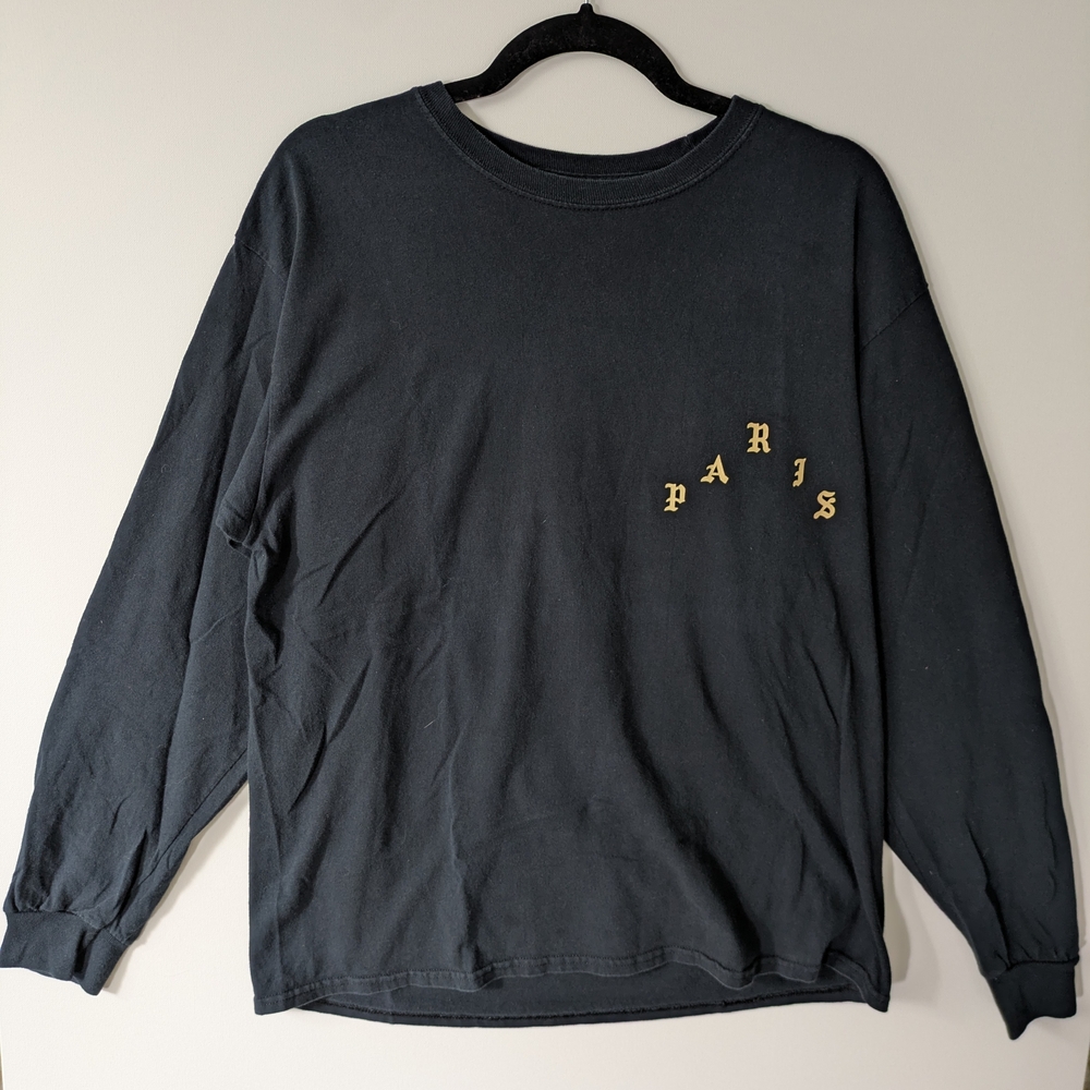 Kanye West Pablo Black Crew Neck Shirt Vogue Party